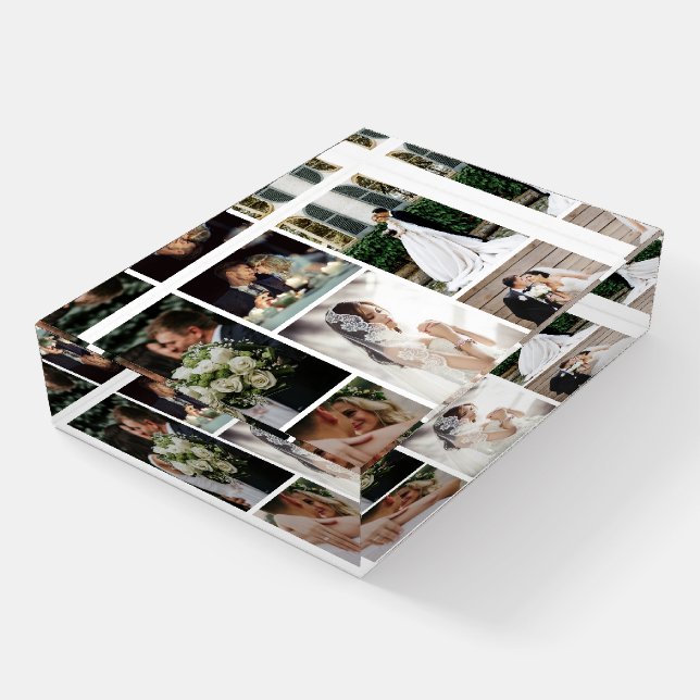 6 Custom Photo Collage Favorite Moments Paperweight (Angled)
