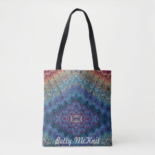 6_Day Chunky Throw Mirrored Tote by Betty McKnit