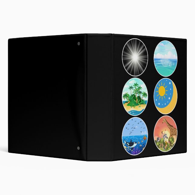 6 Days of Creation – Genesis 1-2 School Teacher  3 Ring Binder (Background)