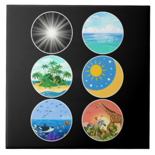 6 Days of Creation – Genesis 1-2 School Teacher Ceramic Tile