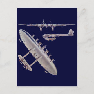 6 Engine Commuter Aircraft Postcard