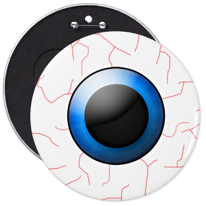 6" Eyeball Button Halloween Accessory