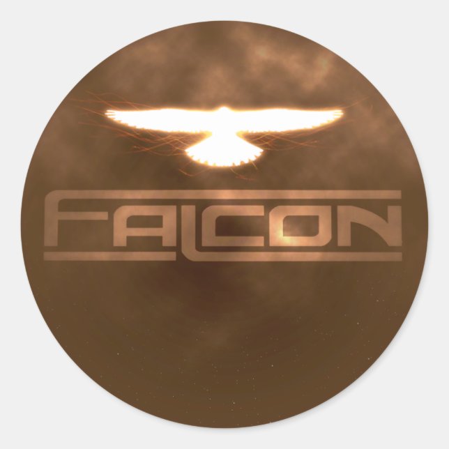 6 Falcon 3" Vinyl Stickers (Front)