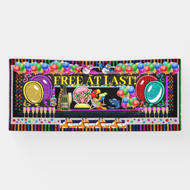 6 Foot FREE AT LAST Banner (Horizontal)