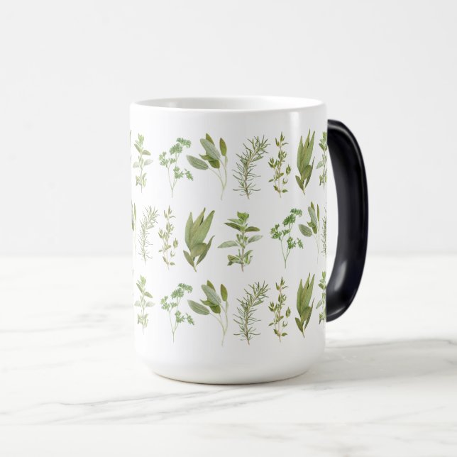 6 FRESH HERBS Tall Magic Morphing Mug (all-over) (Front Right)