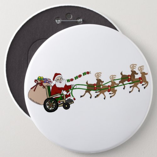 6 Inch Button _ Wheelchair Santa