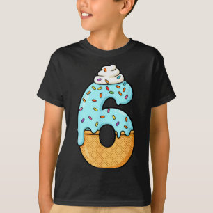 #6 Jersey Uniform Drip Teen Slang, Funny Ice Cream T-Shirt