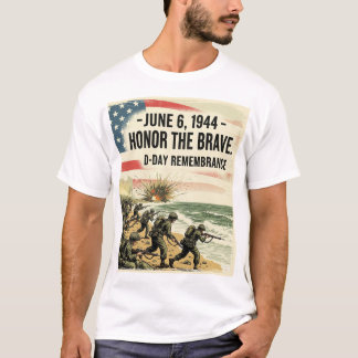 6 June D-Day remembrance t-shirt