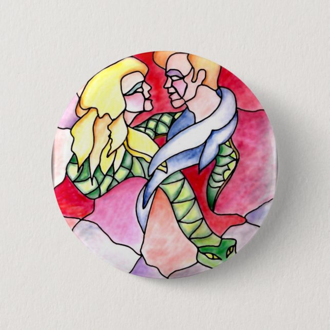 6 - Lovers Pinback Button (Front)
