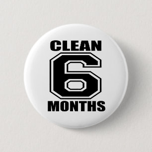 6 months clean black button
