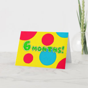 6 Months Sobriety Birthday Card