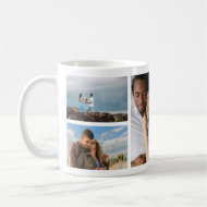 6 Multi Photo Collage Wrap Around Gallery Coffee Mug