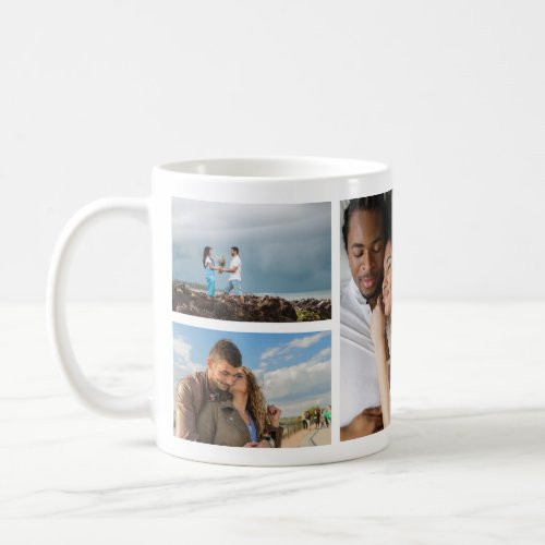 6 Multi Photo Collage Wrap Around Gallery Coffee Mug