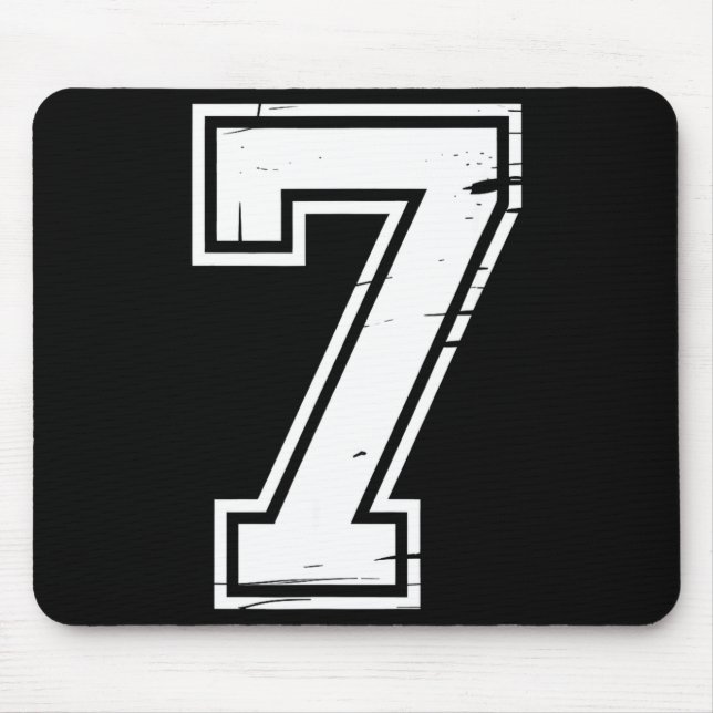 6 Number 67 Six Seven Meme  Mouse Pad (Front)