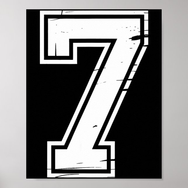 6 Number 67 Six Seven Meme  Poster (Front)