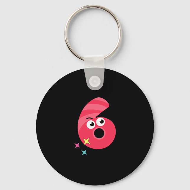6 Of The 67 Meme  Keychain (Front)