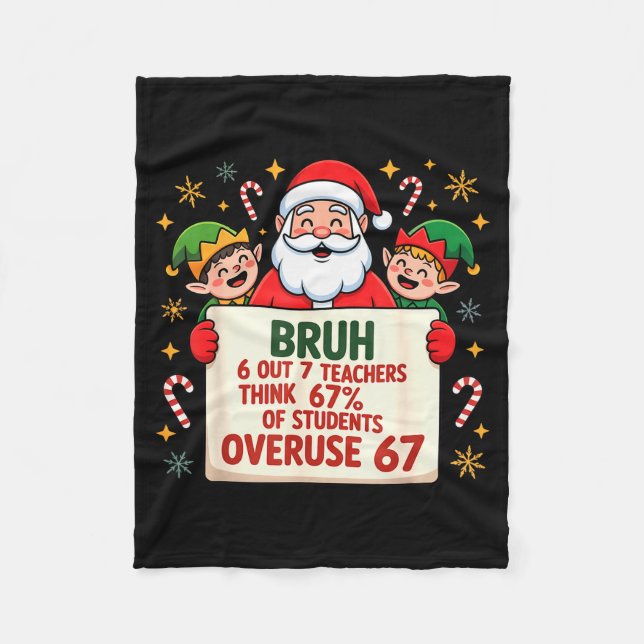 6 Out Of 7 Teachers Think 67% Of Students Overuse  Fleece Blanket (Front)