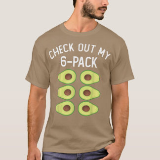 6 Pack Funny Fitness Avocado Gym Top for Keto Diet