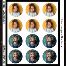 6 Pairs Mix & Match Fun Party Event Custom Round