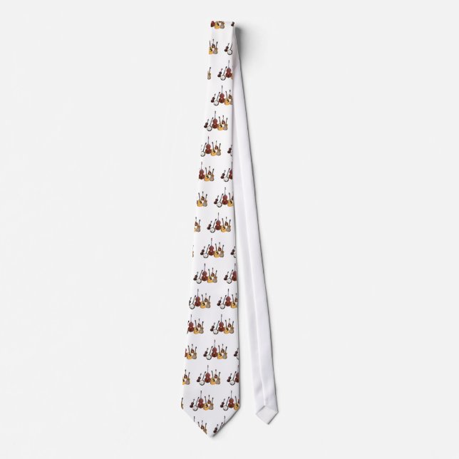 6 PEICE BLUEGRASS BAND-TIE NECK TIE (Front)