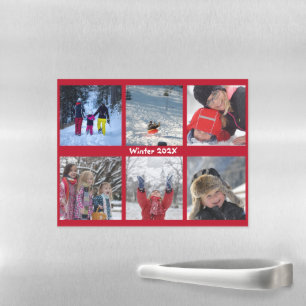 6 Personalize Photo Gallery Kitchen Magnet Sheet