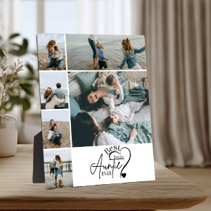 6 Personalized Best Aunt Photo Collage Plaque