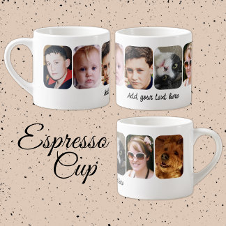6 photo collage add text white espresso cup
