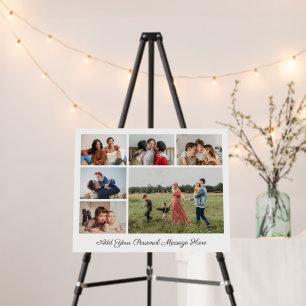 6 Photo Collage Add Your Own Greeting Foam Board
