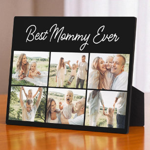 6 Photo Collage Best Mommy Ever Custom Modern Plaque