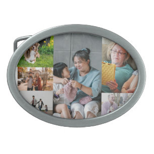  6 Photo Collage Create Your Own Belt Buckle