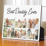 6 Photo Collage Father's Day Best Daddy Ever  Plaque<br><div class="desc">Celebrate the love and memories that make Dad one-of-a-kind with this heartfelt Best Daddy Ever 6-photo collage plaque. Perfect for Father's Day, this personalized keepsake lets you showcase six cherished moments that tell your family's story. Thoughtfully designed with bold yet minimalist text, this custom photo plaque is ideal for an...</div>