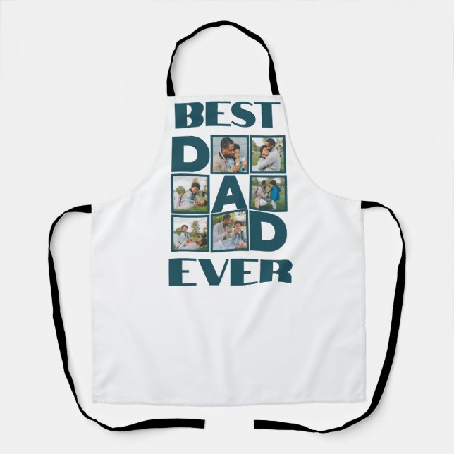 6 Photo Collage for Father's Day or Birthday Apron (Front)