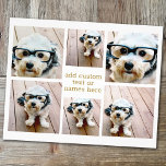 6 Photo Collage Minimalist - Gold and White Grid Flyer<br><div class="desc">A collage of 6 photos in a fun grid with different sizes. A simple design with snapshots and a text block. Crop photos into squares before uploading. To adjust photos or change colors,  click on the customize area to make changes.</div>