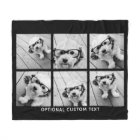 6 Photo Collage Optional Text -- CAN Edit Color