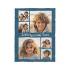 6 Photo Collage Optional Text -- CAN Edit Color