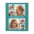 6 Photo Collage Optional Text -- CAN Edit Color