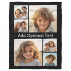 6 Photo Collage Optional Text -- CAN Edit Color