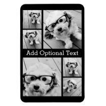 6 Photo Collage Optional Text -- CAN Edit Color Magnet 6 Photo Collage Optional Text -- CAN Edit Color Magnet
