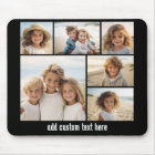 6 Photo Collage Optional Text -- CAN Edit Color