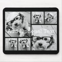 6 Photo Collage Optional Text -- CAN Edit Color Mouse Pad 6 Photo Collage Optional Text -- CAN Edit Color Mouse Pad