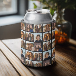 6 Photo Collage - pattern all over Can Cooler