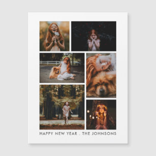 6 Photo Collage Personalized New Year Holiday