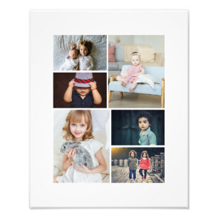 6 Photo Collage Personalized Print