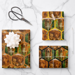 6 Photo Collage Personalized Template Wrapping Paper Sheets