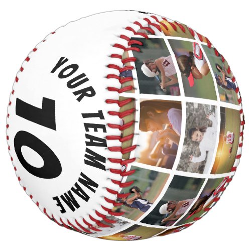 6 Photo Collage  Player Number Team Name Softball