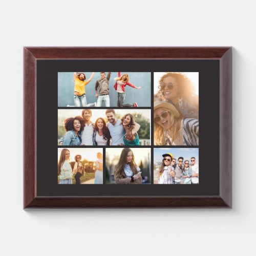 6 Photo Collage Template Personalize Award Plaque