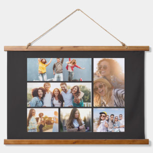 6 Photo Collage Template Personalize Hanging Tapestry