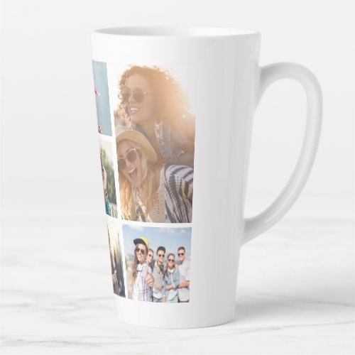 6 Photo Collage Template Personalize Latte Mug