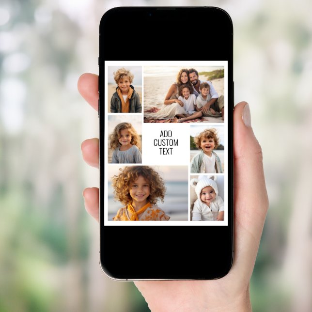 6 photo collage - white background - black text poster (Front Digital)