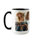 6 Photo Collage with text block - black and white